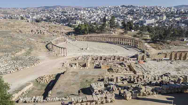 218 - Jordania - Jerash - Foro o plaza Ovalada